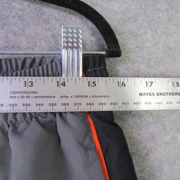 Russell Athletic Pants Mens Large Gray Black Track Warm Up Mesh Lined Polyester - Picture 4 of 10